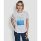 Dkny Jeans Women's Sequin Photoreal Logo Crewneck T-Shirt