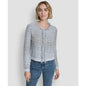 Dkny Jeans Women's Long-Sleeve Fringe Trimmed Sweater Jacket