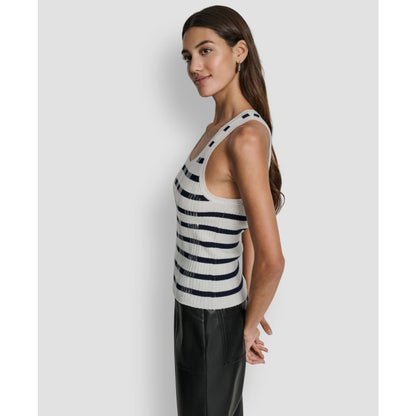 Dkny Jeans Women's Striped Sleeveless Top