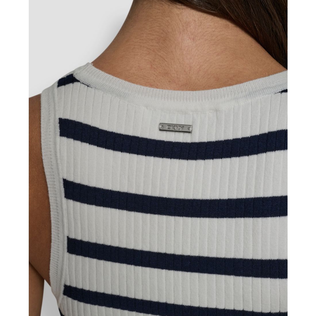 Dkny Jeans Women's Striped Sleeveless Top