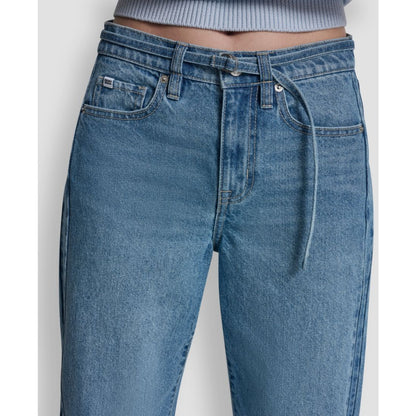 Dkny Jeans Women's Mid-Rise Forward Seamed Barrel Jeans