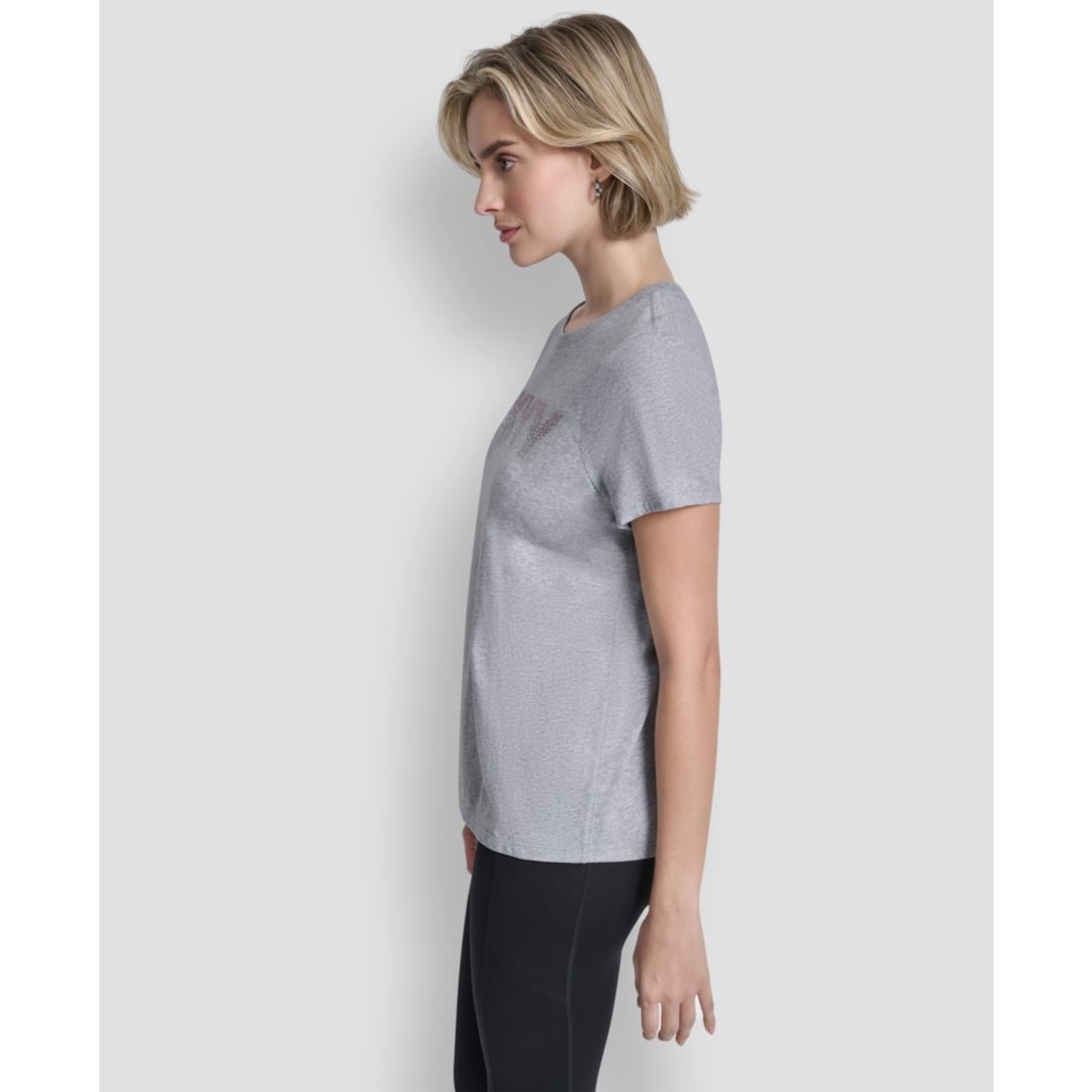 Dkny Sport Women's Ombre Rhinestone Short-Sleeve Top