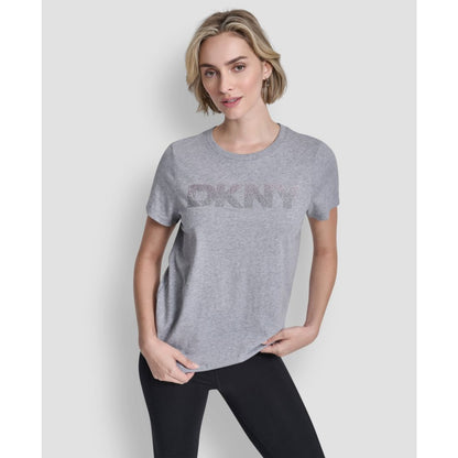Dkny Sport Women's Ombre Rhinestone Short-Sleeve Top