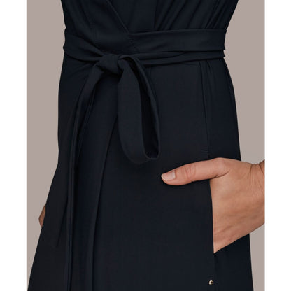 Donna Karan Weekend Women's Elbow-Sleeve Collared Polo Dress