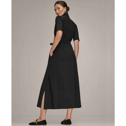 Donna Karan Weekend Women's Elbow-Sleeve Collared Polo Dress