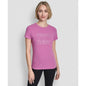 Dkny Women's Triple Rhinestone Foil Logo Crewneck Baby T-Shirt