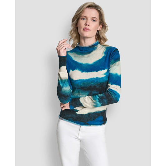 Dkny Women's Printed Long Sleeve Sweater