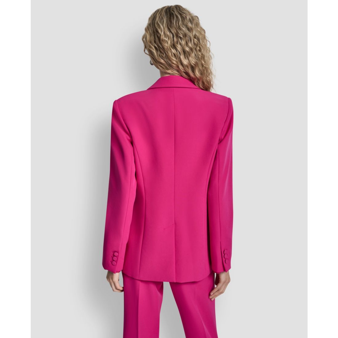 Dkny Petite 1-Button Notch Collar Jacket