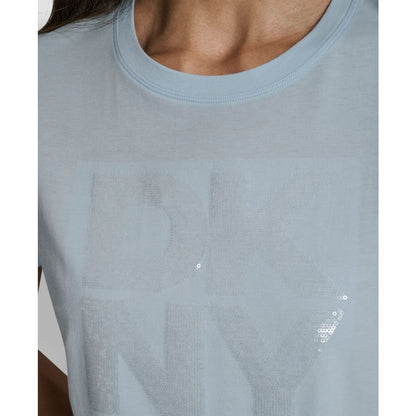 Dkny Jeans Women's Embellished Logo Detail Crewneck T-Shirt