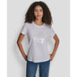 Dkny Jeans Women's Embellished Logo Detail Crewneck T-Shirt