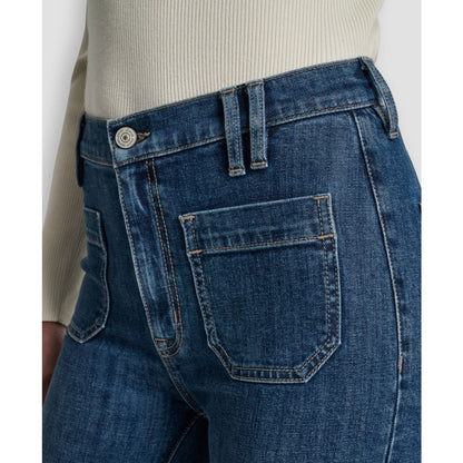 Dkny Jeans Women's High-Rise Relaxed Flare Jeans