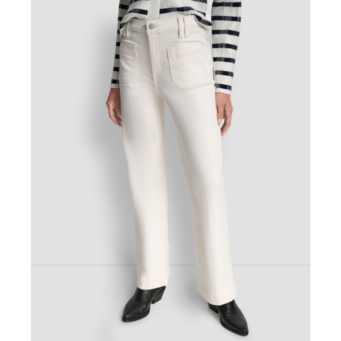 Dkny Jeans Women's High-Rise Relaxed Flare Jeans
