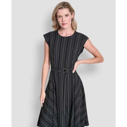 Dkny Women's Cap-Sleeve Asymmetric Hem Midi Dress