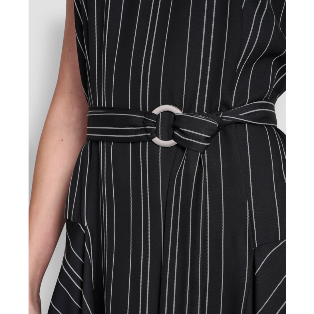 Dkny Women's Cap-Sleeve Asymmetric Hem Midi Dress