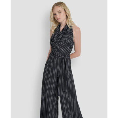 Dkny Women's Sleeveless Wide Leg Ankle Jumpsuit