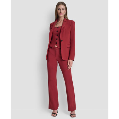 Dkny Petite One-Button Long Sleeve Jacket