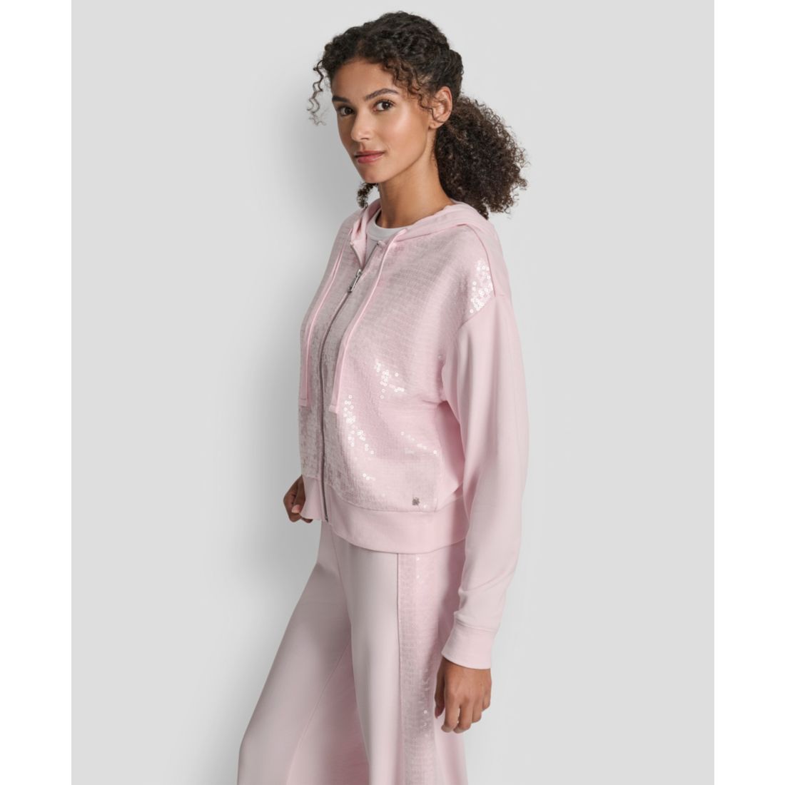 Dkny Jeans Women's Sequin Detail Long-Sleeve Jacket