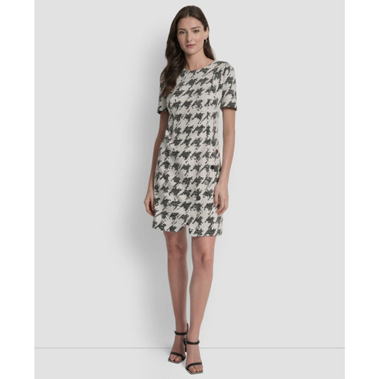 Dkny Petite Short Sleeve Riveted Skirt Sheath Dress