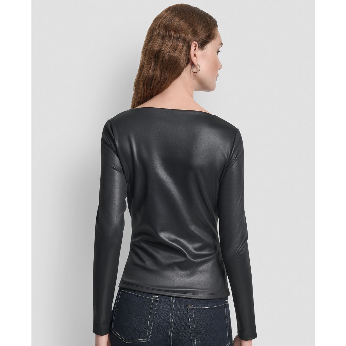 Dkny Women's Glazed Long Sleeves Top