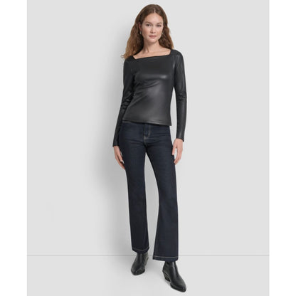 Dkny Women's Glazed Long Sleeves Top