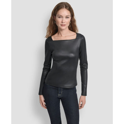 Dkny Women's Glazed Long Sleeves Top