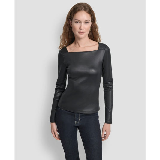 Dkny Women's Glazed Long Sleeves Top