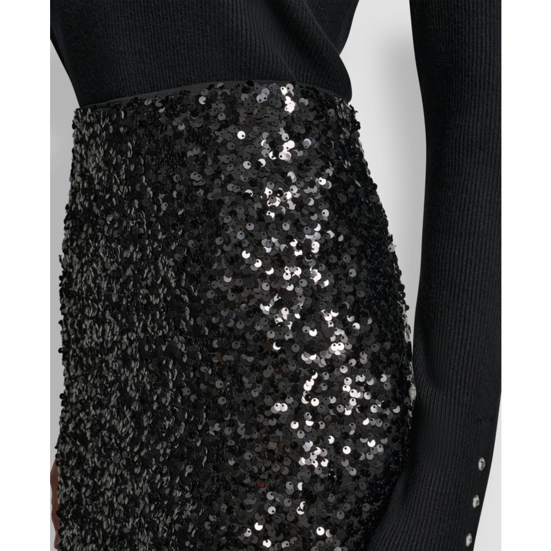 Dkny Jeans Women's Sequin Embellished Mini Skirt