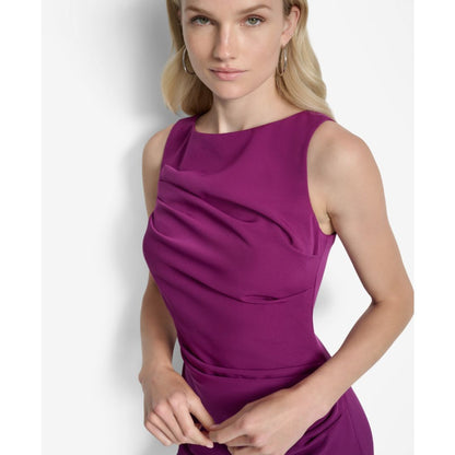 Dkny Women's Sleeveless Boat Neck Sheath Dress
