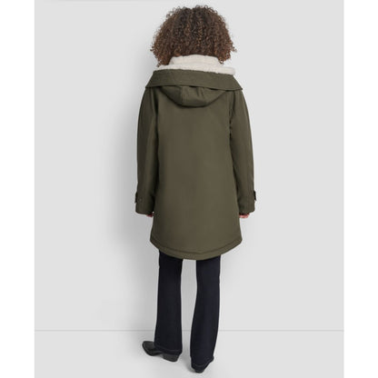 Dkny Women's Faux-Fur-Lined Hooded Softshell Coat