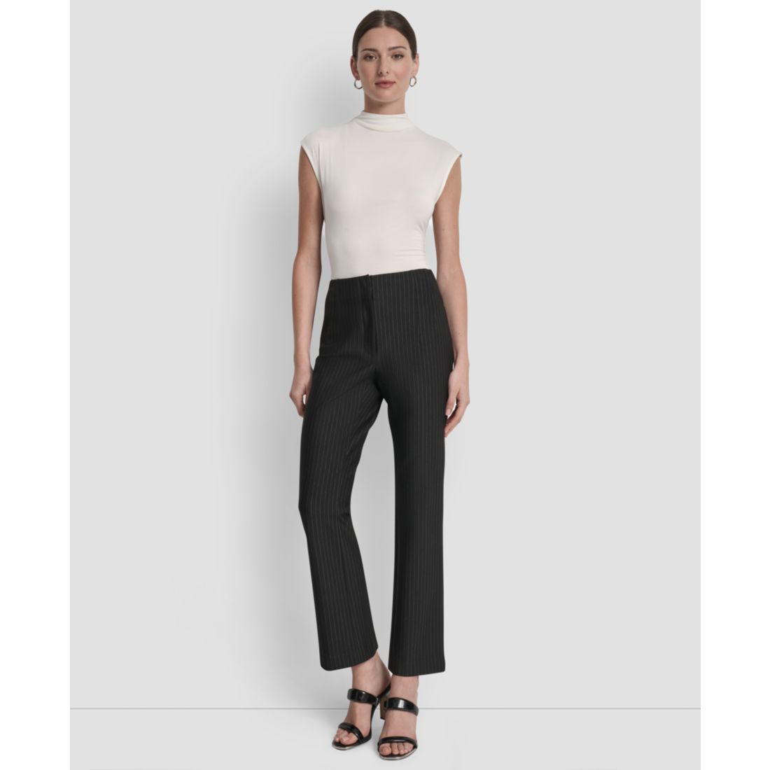 Dkny Women's Mid-Rise Pinstripe Pants