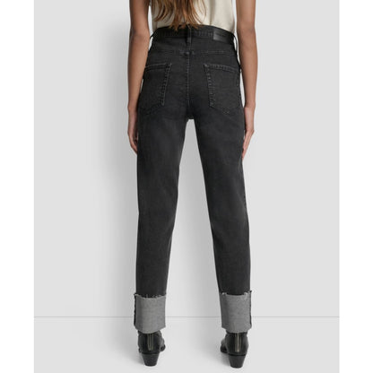 Dkny Jeans Women's High-Rise Classic Cuffed Straight-Leg Jeans
