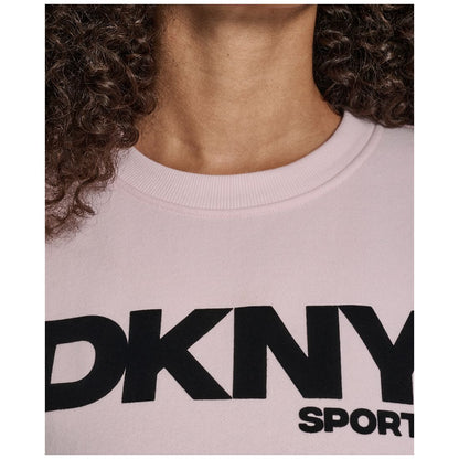Dkny Women's Nolita Logo Detail Crew Neck Sweatshirt