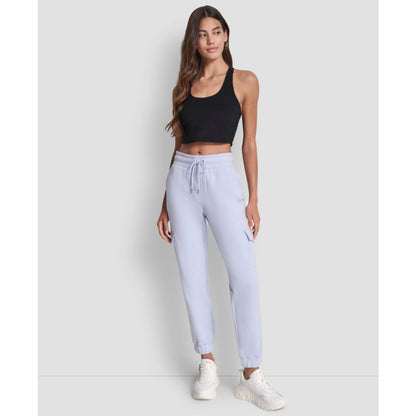 Dkny Sport Women's Studded-Logo Cargo Joggers