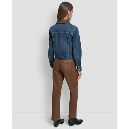 Dkny Jeans Women's Collared Trucker Jacket