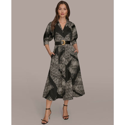 Donna Karan New York Women's Floral Shirt Dress