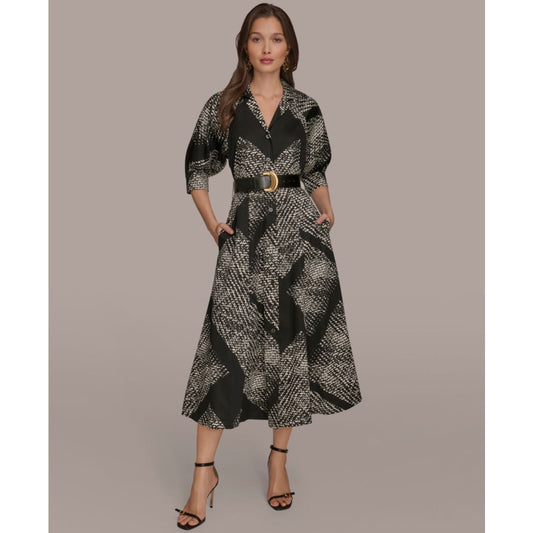 Donna Karan New York Women's Floral Shirt Dress
