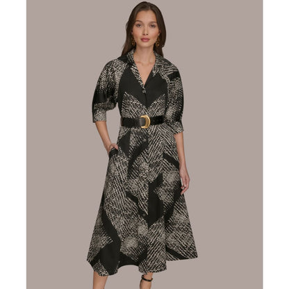Donna Karan New York Women's Floral Shirt Dress