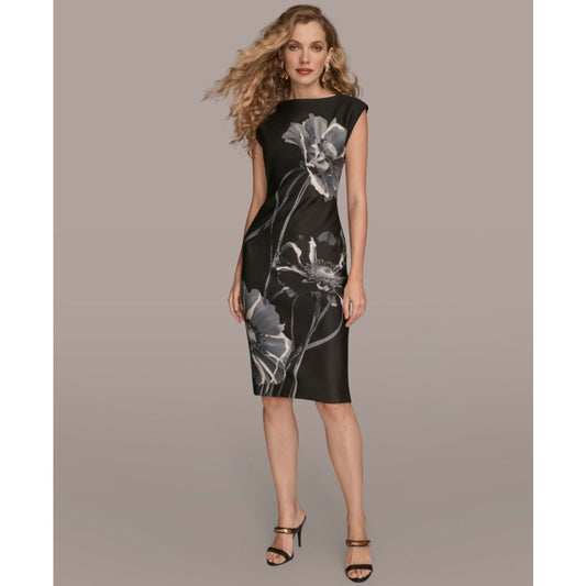 Donna Karan New York Women's Boat Neck Dress