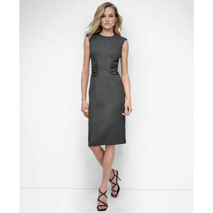 Dkny Women's Sleeveless Crew Neck Sheath Dress