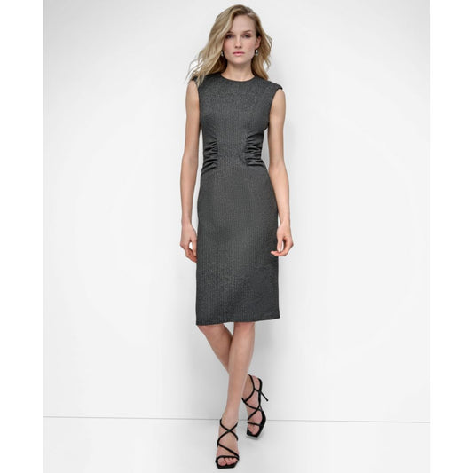 Dkny Women's Sleeveless Crew Neck Sheath Dress