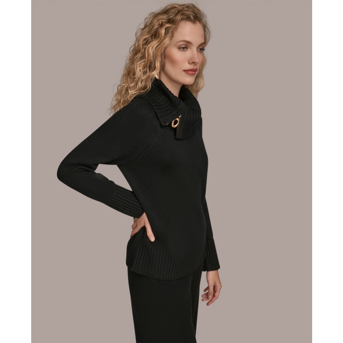 Donna Karan New York Women's Asymmetric Sweater
