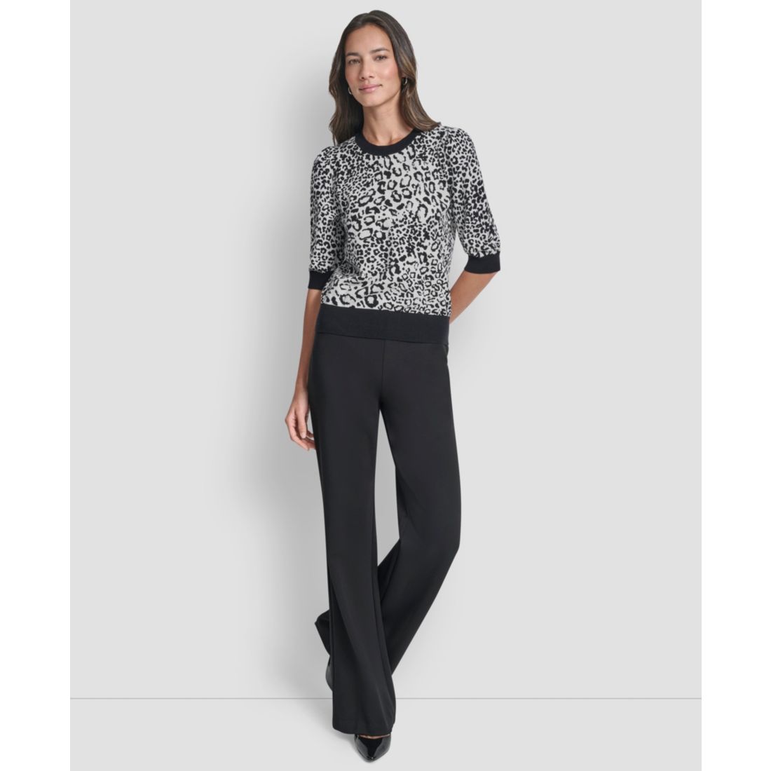 Dkny Women's Leopard Print Sweater