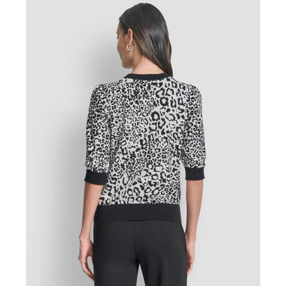 Dkny Women's Leopard Print Sweater