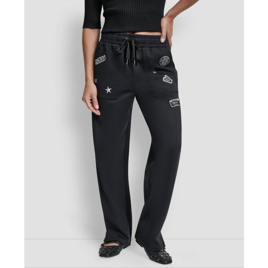Dkny Women's Pins & Patches Scuba Jogger Pants