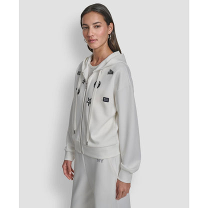 Dkny Women's Long Sleeve Zip-Up Jacket