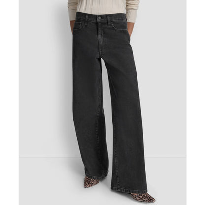 Dkny Jeans Women's High Rise Modern Wide Leg Jeans