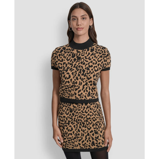 Dkny Jeans Women's Animal Print Cropped Top