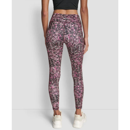 Dkny Sport Women's Printed High-Waist 7/8 Tights