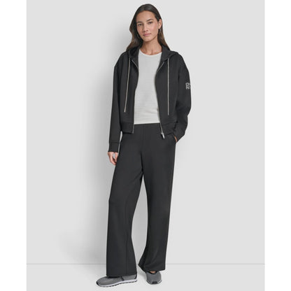 Dkny Women's Long-Sleeve Scuba Zip-Up Jacket