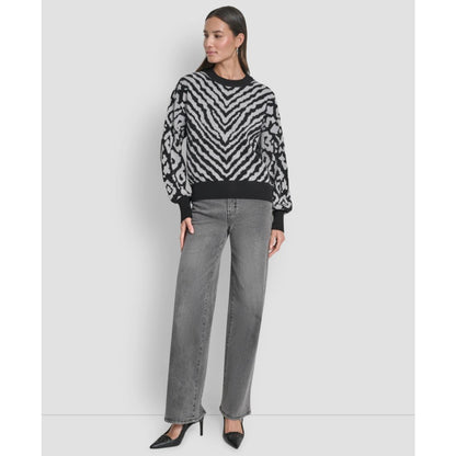 Dkny Women's Long Sleeve Crew Neck Sweater